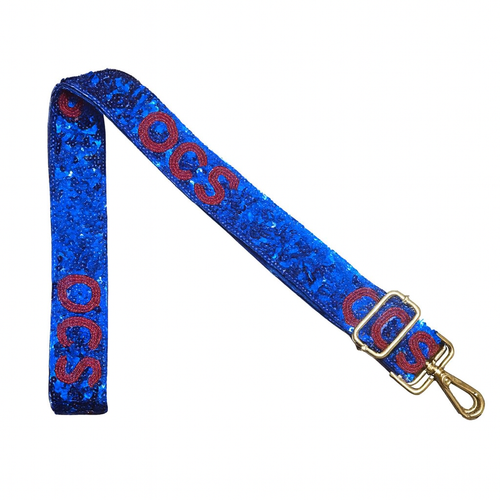 Saints Blue Beaded Purse Strap