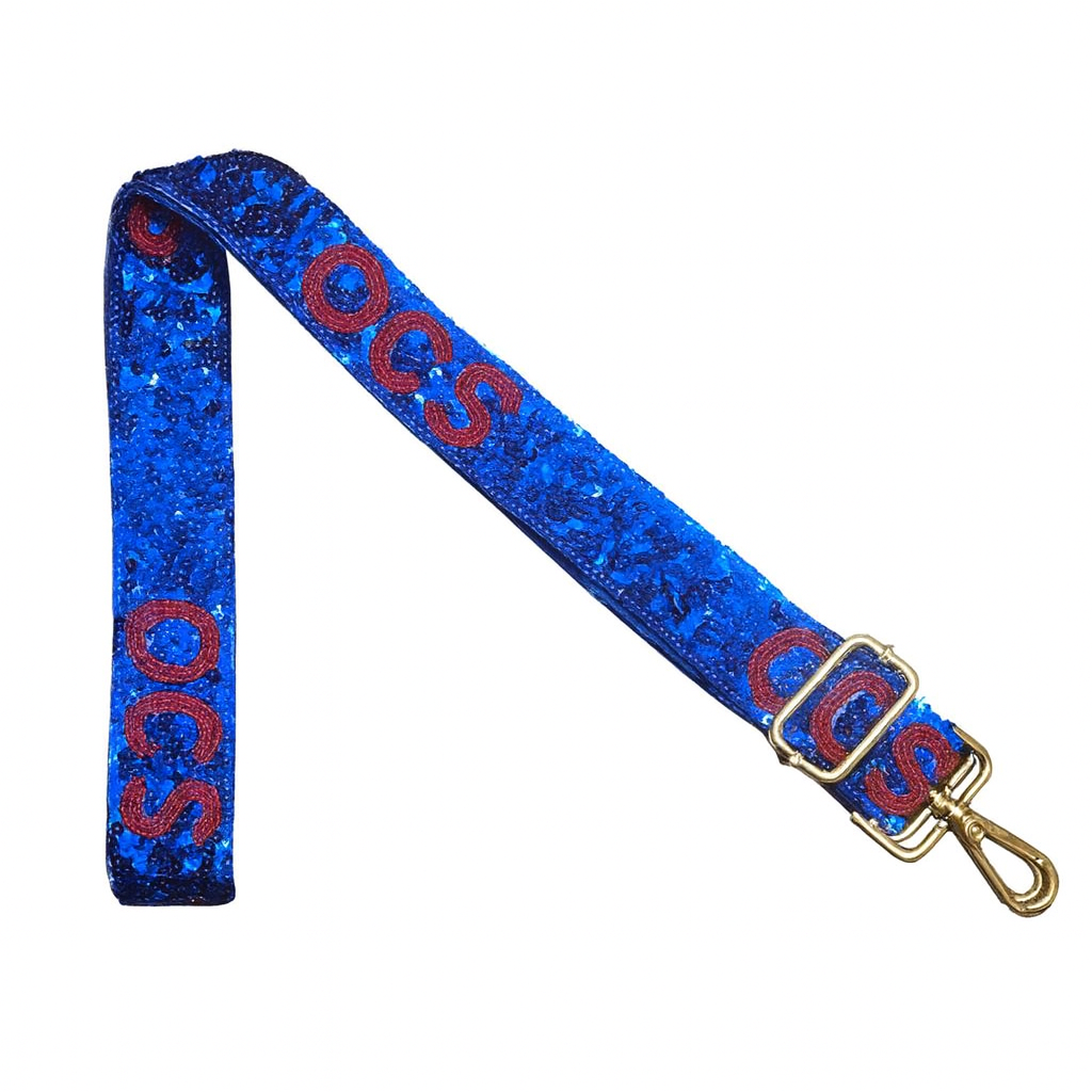 Saints Blue Beaded Purse Strap