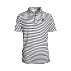 Youth Grey Striped Spirit Society Polo