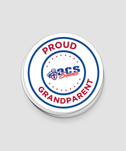 Proud OCS Saints Grandparent Sticker