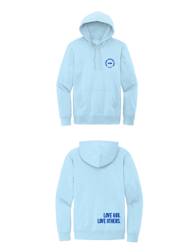 Chambray Love God Love Others Circle Comfort Colors Hoodie