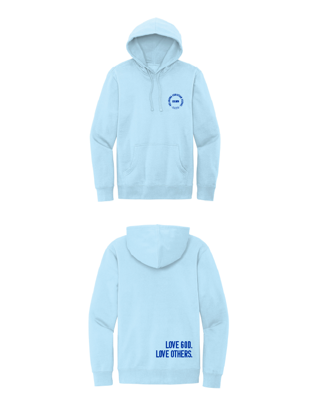 Chambray Love God Love Others Circle Comfort Colors Hoodie