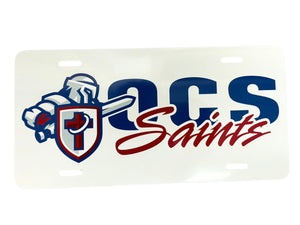 OCS Car License Plate