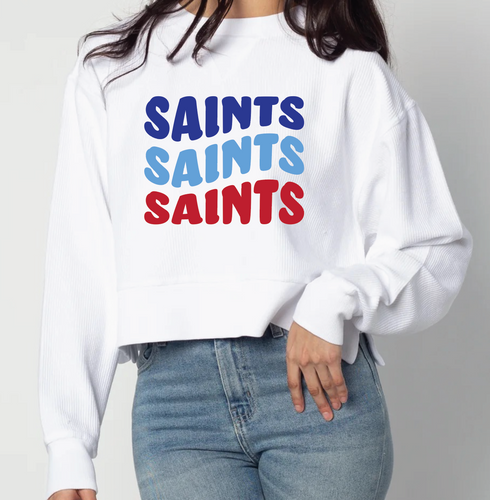 Saints Cropped Sweatshirt