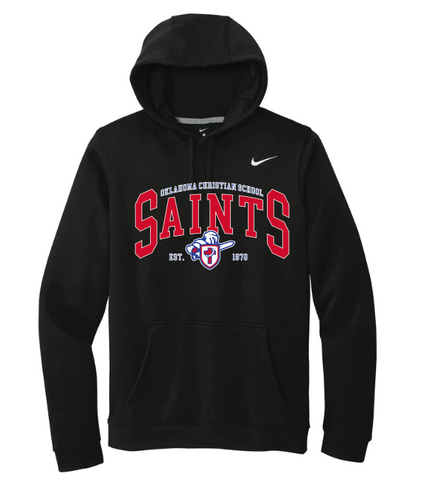 Adult Black Nike Team Club Saints Hoodie