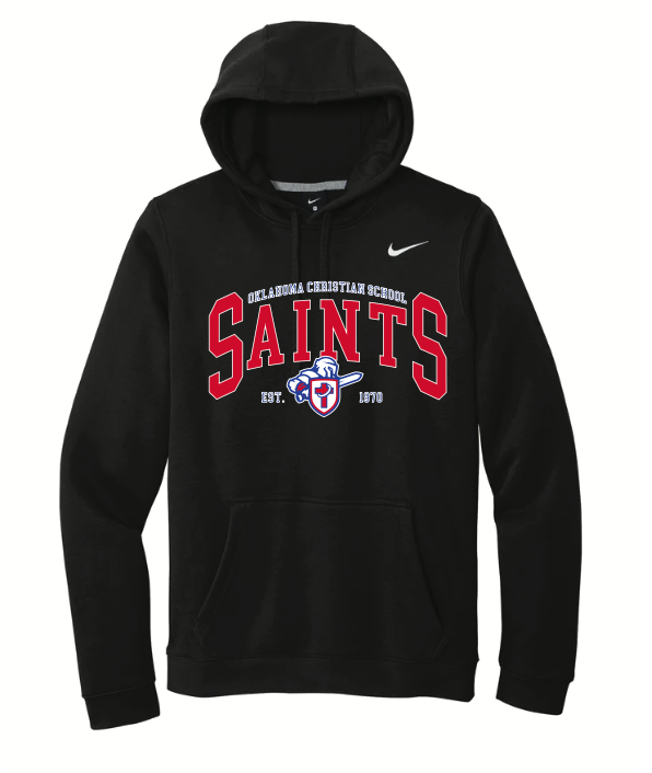 Adult Black Nike Team Club Saints Hoodie
