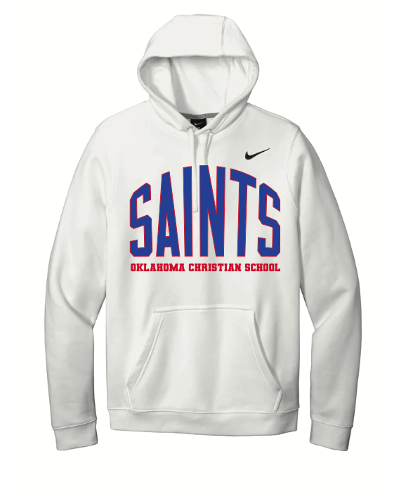 Adult White Nike Team Club Saints Hoodie