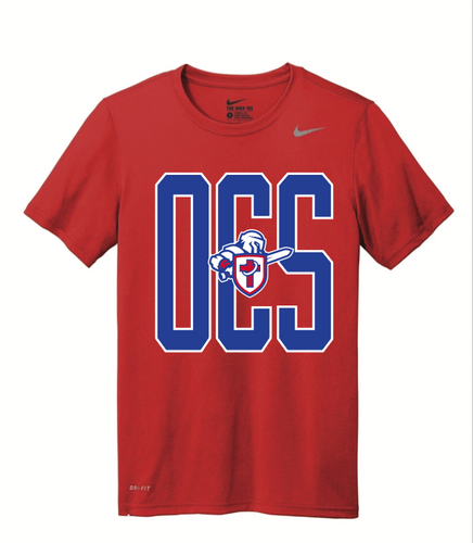 Adult Red Nike Team Legend OCS T-shirt