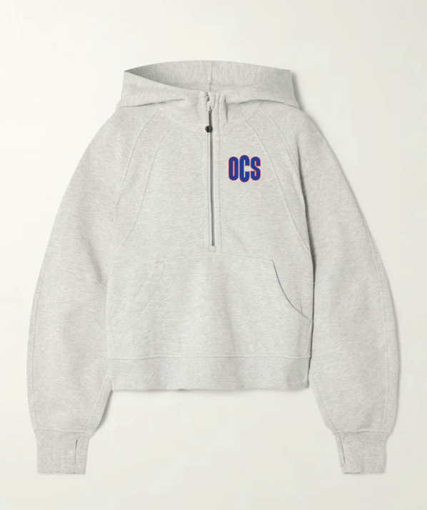 Womens Grey Embroidered OCS Lululemon Scuba