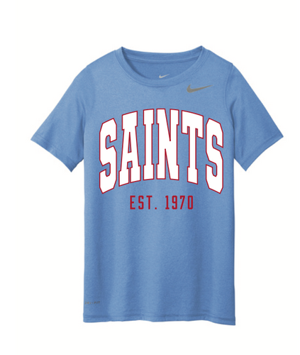 Youth Valor Blue Nike Legend Saints T-shirt