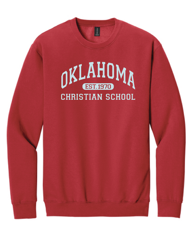 Classic Arch Red Gildan Sweatshirt