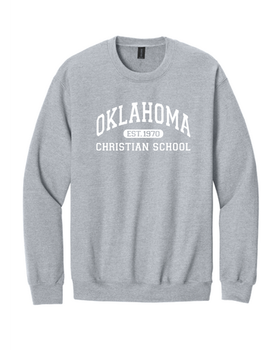 Adult Classic Arch Grey Gildan Sweatshirt