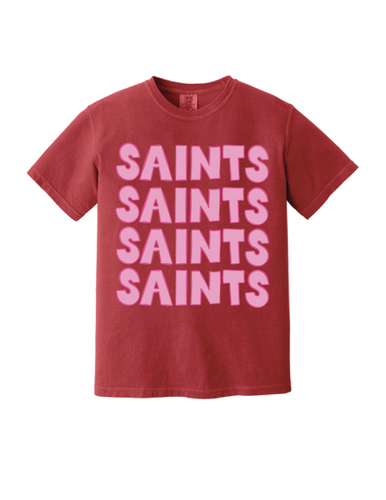 Stacked Saints Red Comfort Colors T-Shirt