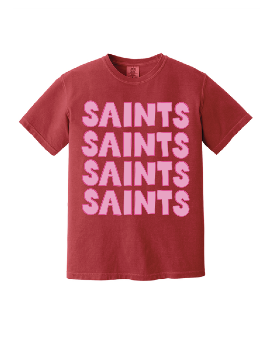 Stacked Saints Red Comfort Colors T-Shirt