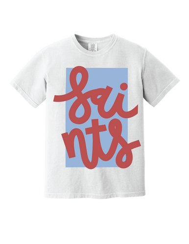 Box Saints White Comfort Colors T-Shirt