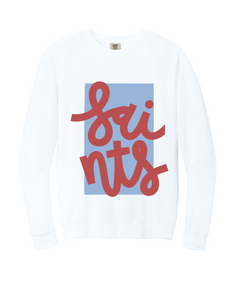 Box Saints White Comfort Colors Sweatshirt