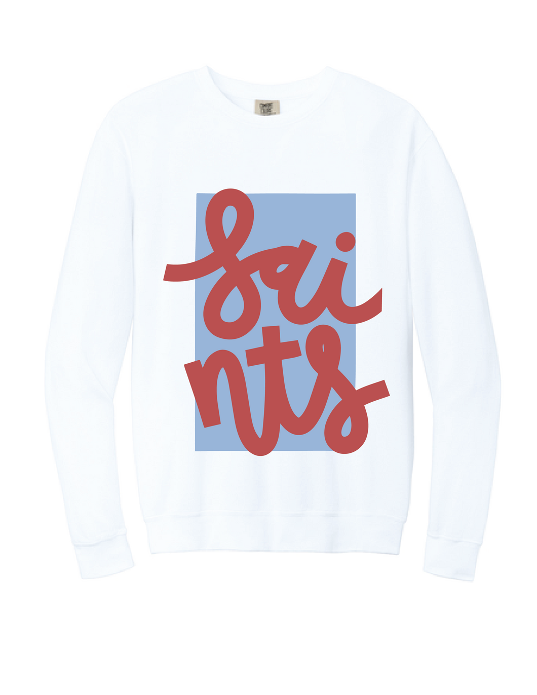 Box Saints White Comfort Colors Sweatshirt