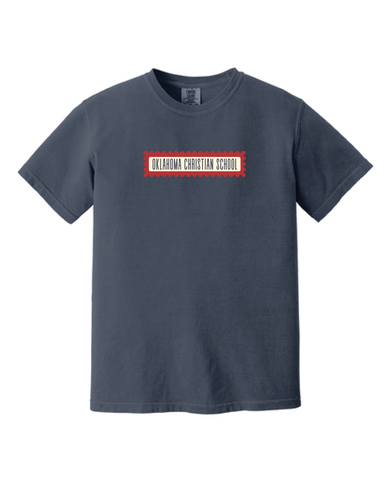 Adult Stamp Navy Comfort Colors T-Shirt