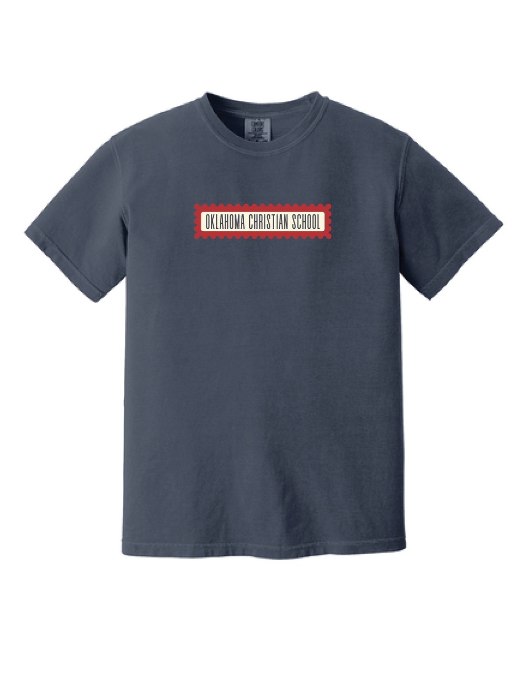 Adult Stamp Navy Comfort Colors T-Shirt