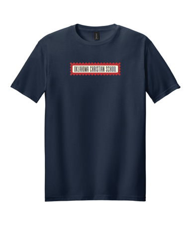 Youth Stamp Navy Gildan T-Shirt