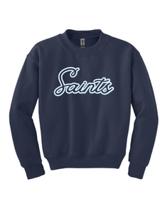 Youth Open Saints Navy Gildan Sweatshirt