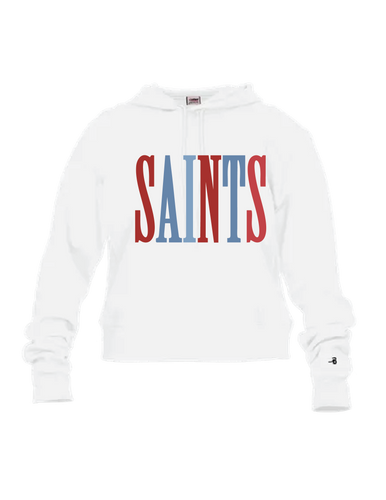 Adult Multicolor Saints Cropped Hoodie
