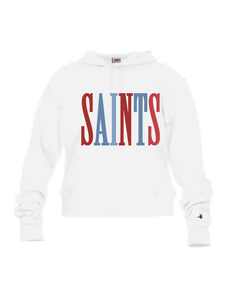 Adult Multicolor Saints Cropped Hoodie