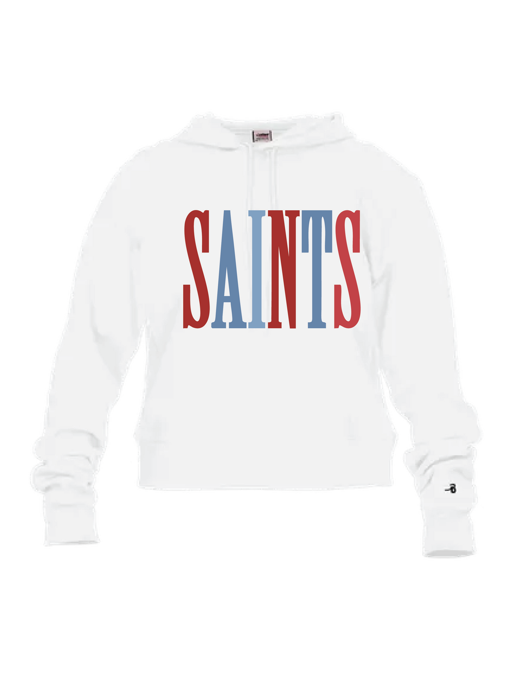 Adult Multicolor Saints Cropped Hoodie