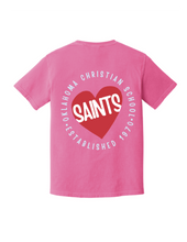 Load image into Gallery viewer, Heart OCS Neon Pink Comfort Colors T-Shirt