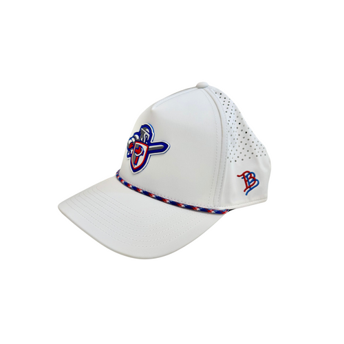 White Branded Bill Mascot Hat
