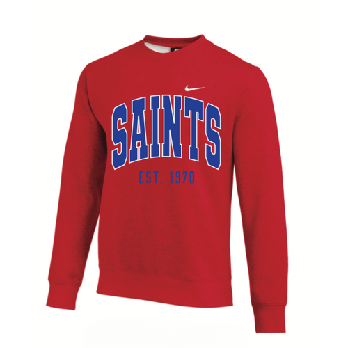 Adult Red Nike Club Saints Sweatshirt